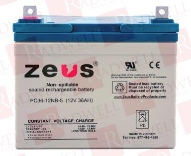 ZEUS BATTERY PRODUCTS PC36-12NB