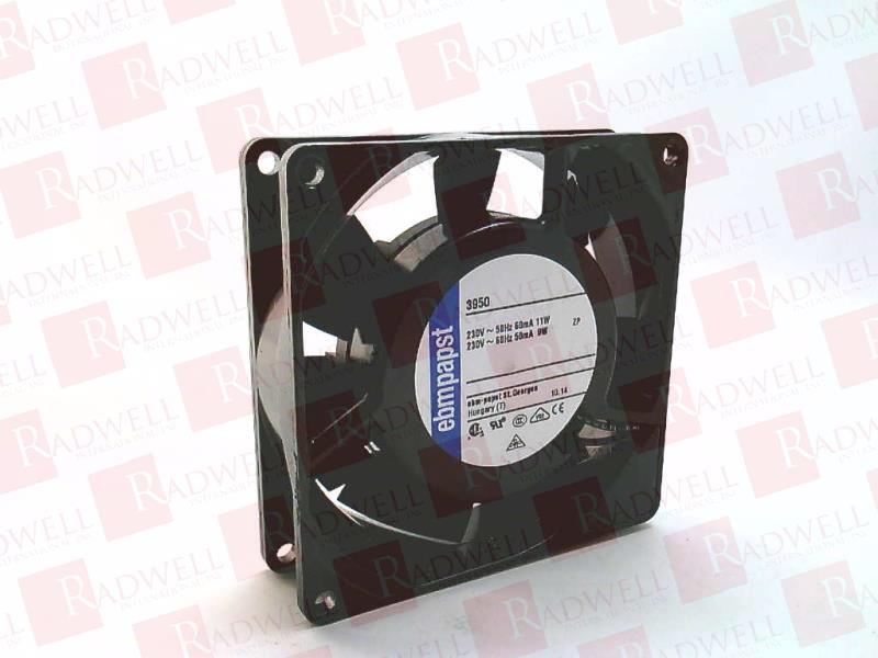 AC FAN, TUBEAXIAL, 92X92X25MM, 230VAC, 34.7CFM, 11-WATT, 35DBA