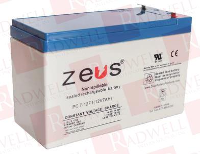 RECHARGEABLE BATTERY, 12V, 7AH; BATTERY VOLTAGE:12V; BATTERY TECHNOLOGY:LEAD ACID; BATTERY CAPACITY:7AH; BATTERY SIZE CODE:-; BATTERY TERMINALS:QUICK CONNECT; EXTERNAL DIAMETER:-; EXTERNAL H ...
