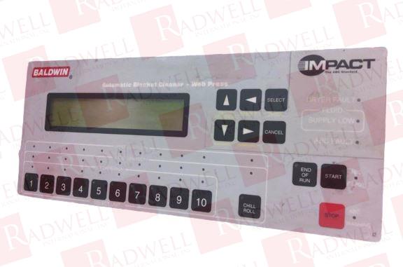 OPABCWEBI
 
CONTROL INTERFACE
AUTO BLANKET CLEANER
WEB PRESS
FACTORY WARRANTY MAY NOT APPLY.    