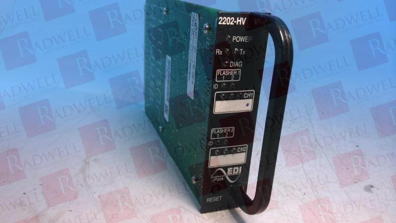  , PC BOARD, HIGH DENSITY SWITCH PACK/FLASHER, MODEL 2202, 2 CHANNEL LOAD SWITCH (6 OUTPUTS), 2 CHANNEL FLASHER (4 OUTPUTS), 120 VAC, 50/60 HZ