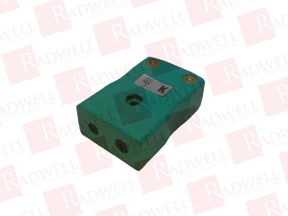 THERMOCOUPLE CONNECTOR, PLUG, IN-LINE, TYPE K, GREEN