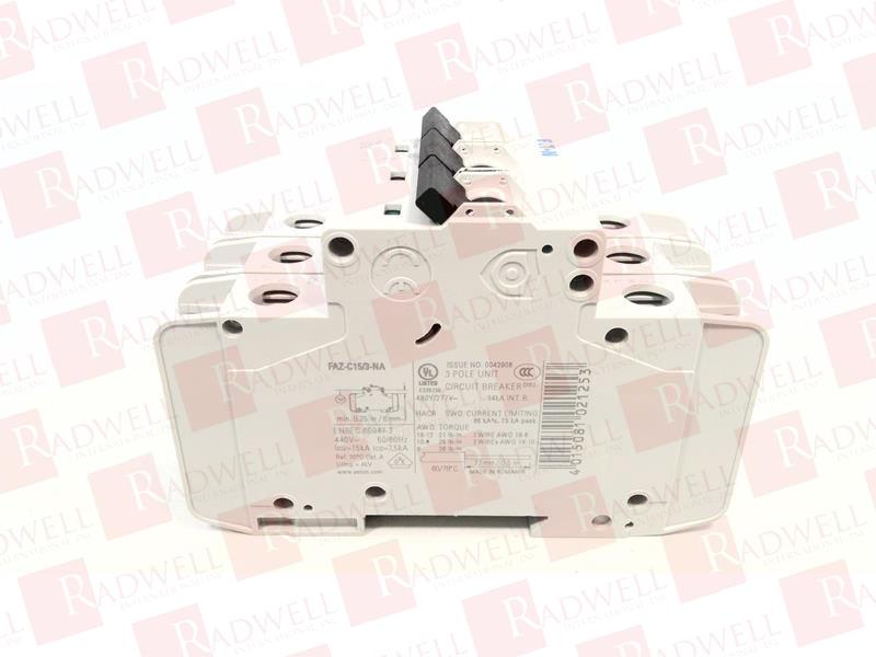 EATON CORPORATION FAZ-C15/3-NA