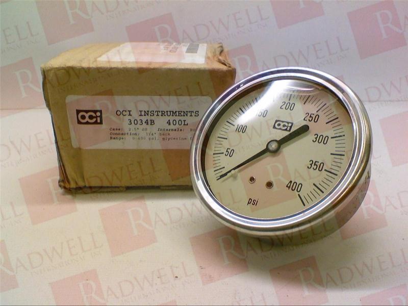 PRESSURE GAUGE 0-400PSI 400L