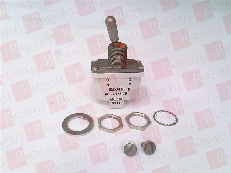 SWITCH, TOGGLE, 1 POLE, ON-NONE-(OFF), 15A, 115VAC, SEALED, SCREW TERMINAL, MS24523-29