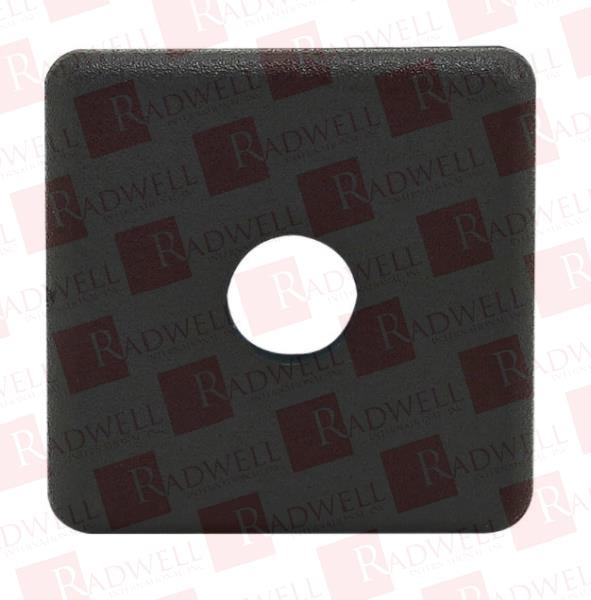 END CAP, PUSH-IN FASTENER, MATTE BLACK, MOLDED ABS PLASTIC, 1.5" X 1.5", 15 SERIES