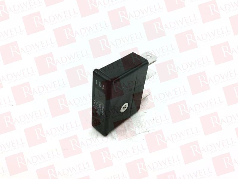 ALARM FUSE, 10 AMP, 250 VOLT AC/DC, FAST ACTING, GENERAL PURPOSE BLACK FUSE, PLUG-IN TYPE, WITH OPEN FUSE INDCATION WINDOW AND WHITE TRIP FLAG