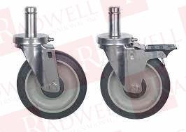 4 SWIVEL POLYURETHANE SS CASTER W/FITING; FOR USE WITH:WIRE SHELVING CARTS; ACCESSORY TYPE:SWIVEL POLYURETHANE STAINLESS STEEL CASTER W/ BRAKE & ZERK GREASE FITTING; PRODUCT RANGE:- ROHS COM ...
