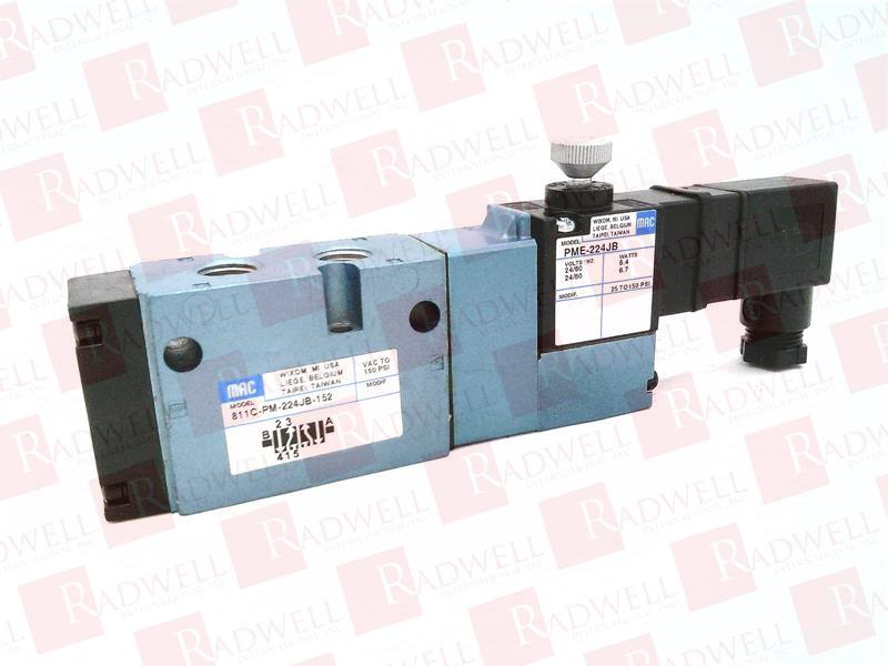 MAC VALVES INC 811C-PM-224JB-152