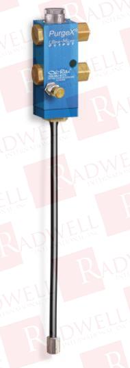 ULTRA-MICRO OUTPUT AIR OPERATED SPRAY PURGEX FOR LIQUID OR GREASE, 1 FEED, BUNA-N SEALS, 8” NOZZLE