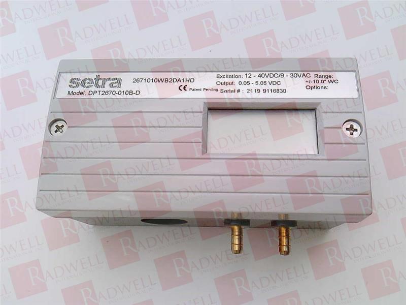 JOHNSON CONTROLS DPT2670-010B-D