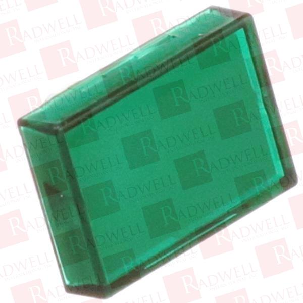 LENS, RECTANGULAR, GREEN, COLLAR SHAPE, FOR USE WITH 51 SERIES PUSHBUTTON SWITCHES
