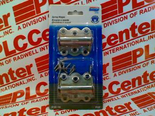 SPRING HINGE SURFACE MOUNT ZINC/STEEL-2PK