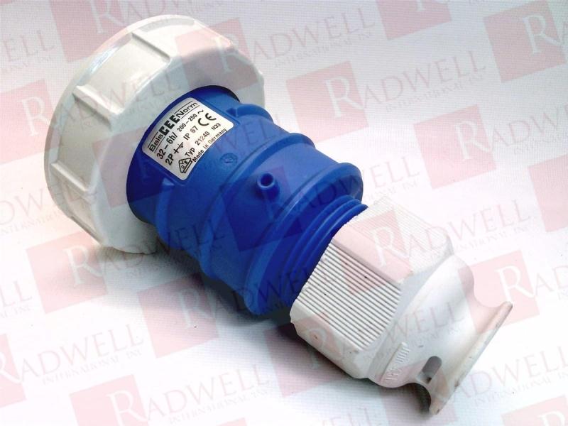 PLUG 32AMP 2P+E 200-250VAC IP67 BLUE