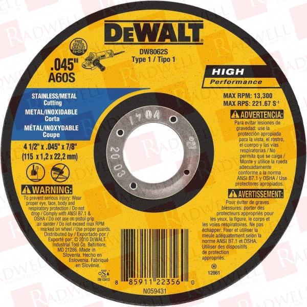 STANLEY BLACK & DECKER DW8062S