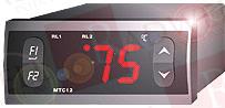  , THERMOSTAT, -50 TO +150 DEGREE C, PTC1000 SENSOR TYPE, 2 BOUND OUTPUTS, OUTPUT: 240 VAC 8(3) AMP, 12 VAC POWER SUPPLY, IP54, 77 X 35 X 77 MM