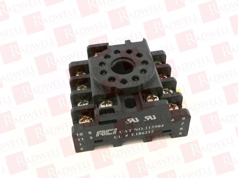 SOCKET, 11 PIN, NON-LATCHING STYLE, ACI TIMERS