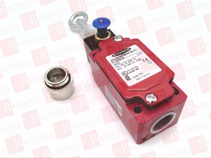 RPLM40D6L
62058 - HEAVY DUTY METAL STOP CONTROL RO
PE PULL
RING ATTACHMENT
6 M MAX RANGE
LATCH ACTUATION
1 NC ROPE PULLED CONTACT
1 NC ROPE BREAK CONTACT
FACTORY WARRANTY MAY NOT APPLY.    