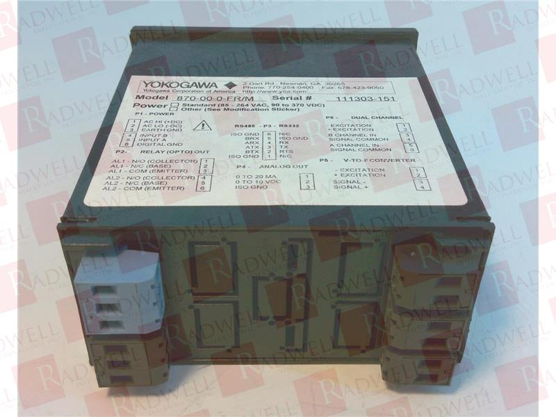 YOKOGAWA 870-00-0-FR/M