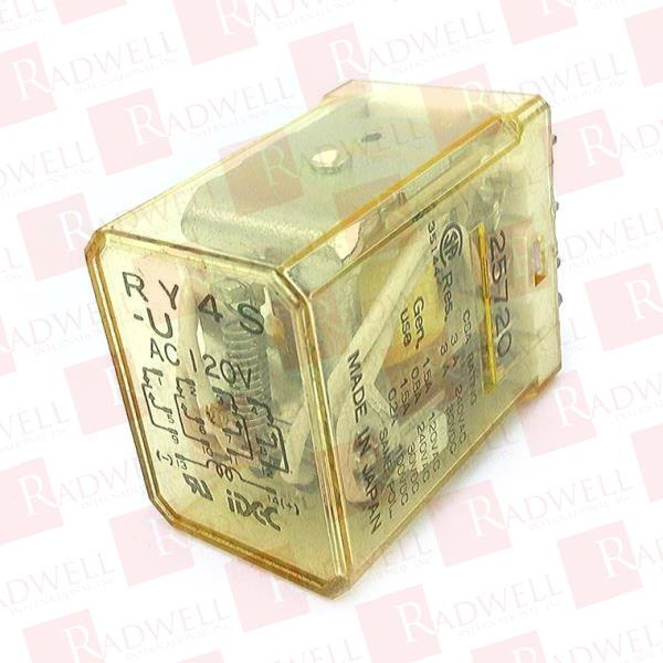  , MINIATURE RELAY, RY SERIES, 4PDT, 5 AMP, STANDARD, PLUG-IN TERMINAL, 110/120 VAC 50/60 HZ COIL
