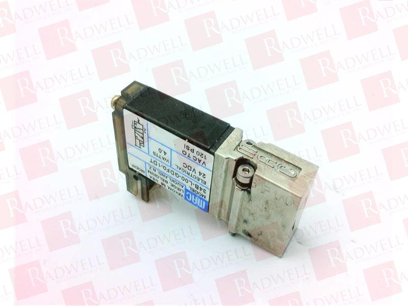 MAC VALVES INC 34B-L00-GDF0-1DT