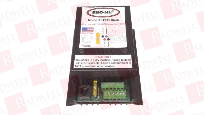  , SIREN AMPLIFIER, REPLACEMENT SIREN AMPLIFIER, 12 VOLTAGE INPUT, 4 POSITION TERMINAL, FOR USE WITH 31.2000 RELAY BOX ONLY, PORT IN FROM MASTER SWITCH BOX, WALL M ...