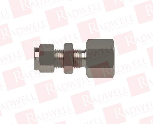 BULKHEAD FEMALE CONNECTOR, 1/2 - 1/2 (TUBE OD - FEMALE NPT), DOUBLE FERRULE, 316 SS