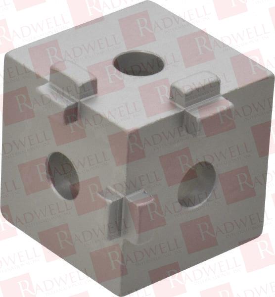 OPEN SHELVING SQUARE TRI-CORNER CONNECTOR ALUMINUM, USE WITH SERIES 10 & BOLT KIT 3017