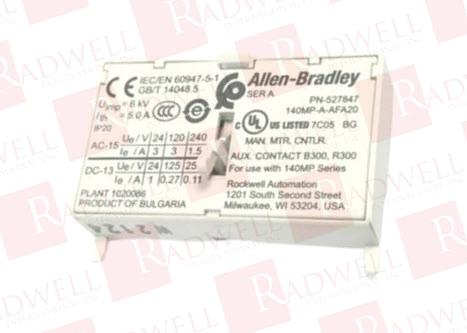 ALLEN BRADLEY 140MP-A-AFA20