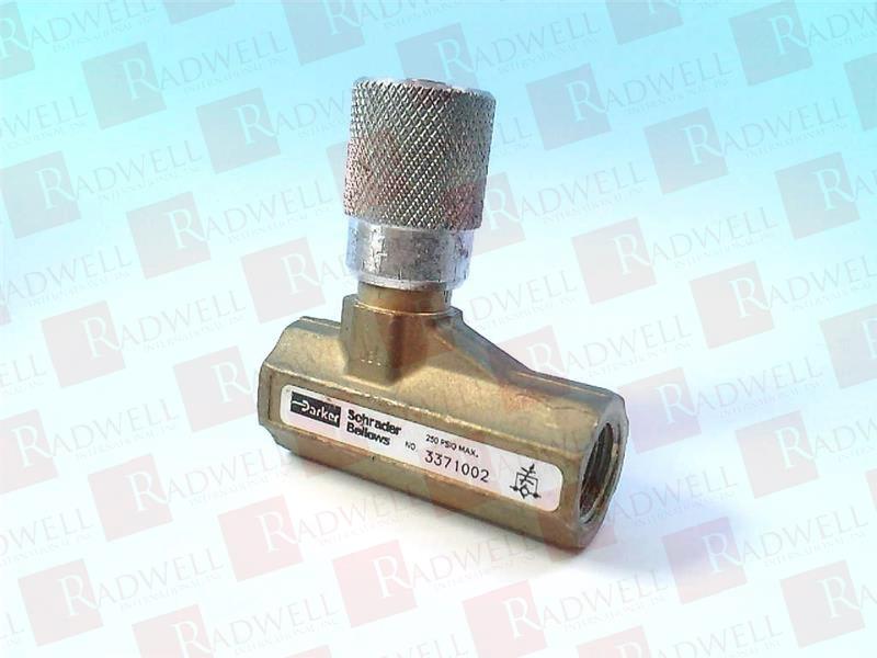  , FLOW CONTROL VALVE, 337 SERIES, 3/8IN NPT, ADJUSTABLE KNOB, BRASS /STEEL, BUNA N / URETHANE SEALS