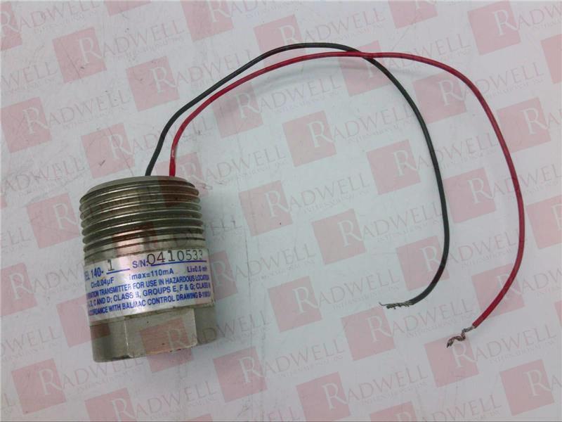  , VIBRATION TRANSMITTER, 4 - 20 MA, 0-1 IN / SEC 0-25.4MM