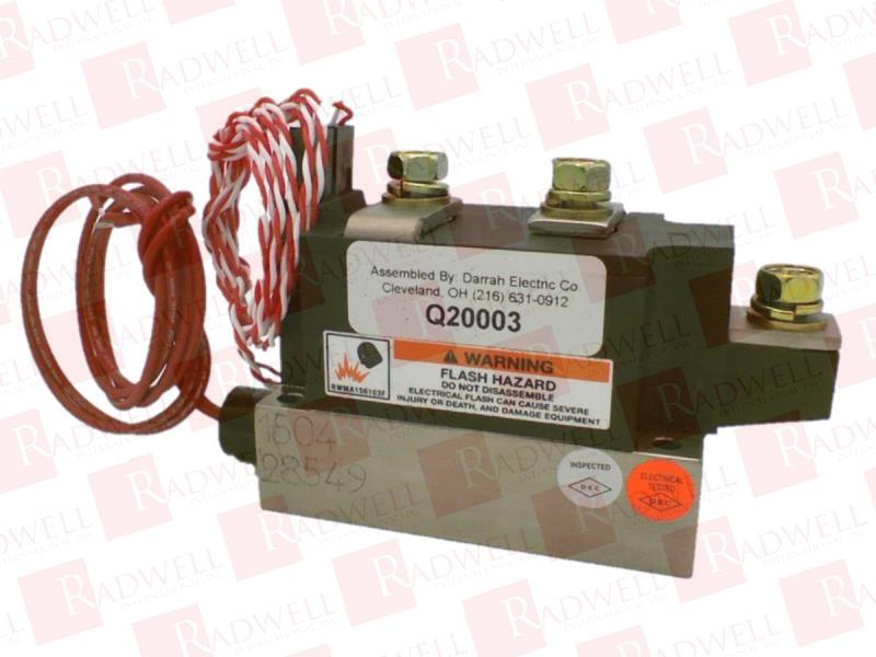 RESISTANCE WELDING CONTACTOR, 1800 V, 1592 AMPS @ 10 % DUTY CYCLE, 1278 AMPS @ 50 % DUTY CYLCE, 717 AMPS @ 100% DUTY CYCLE