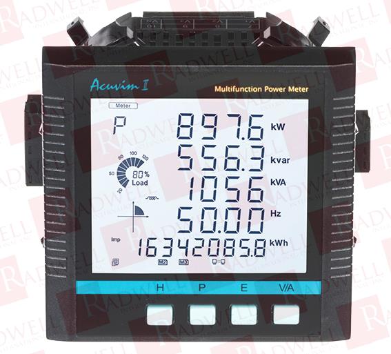 PANEL METER, INTELLIGENT, W/ LCD, 45-65 HZ, 5 AMP, 100-415 VAC,100-300 VDC,BUILT-IN RS485 PORT