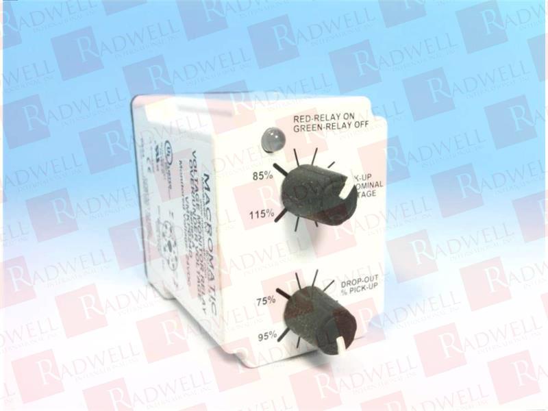 VOLTAGE MONITORING RELAY, DPDT, 24VDC; CONTACT CONFIGURATION:DPDT; POWER CONSUMPTION:3VA; SUPPLY VOLTAGE MAX:24VDC; RELAY MOUNTING:PLUG IN; CONTROL VO