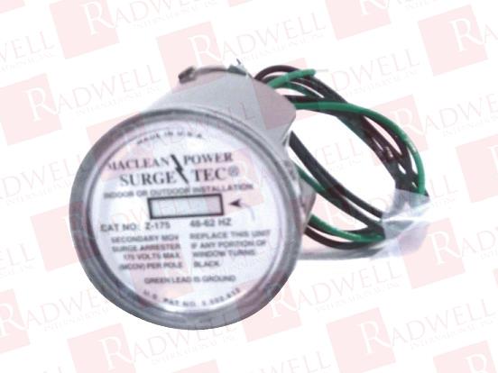  , SURGE ARRESTER, 175 VAC, SINGLE PHASE, 2 POLE, 427 JOULES, 18 INCH (457 MM) LEAD WIRE, ALUMINUM 'A' BRACKET MOUNT