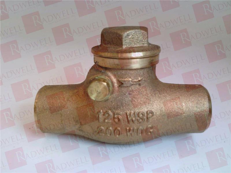 CHECK VALVE, 3 / 4 SWEAT X SWEAT, INLINE SWING, 200 PSI, 20 GPM, BRASS