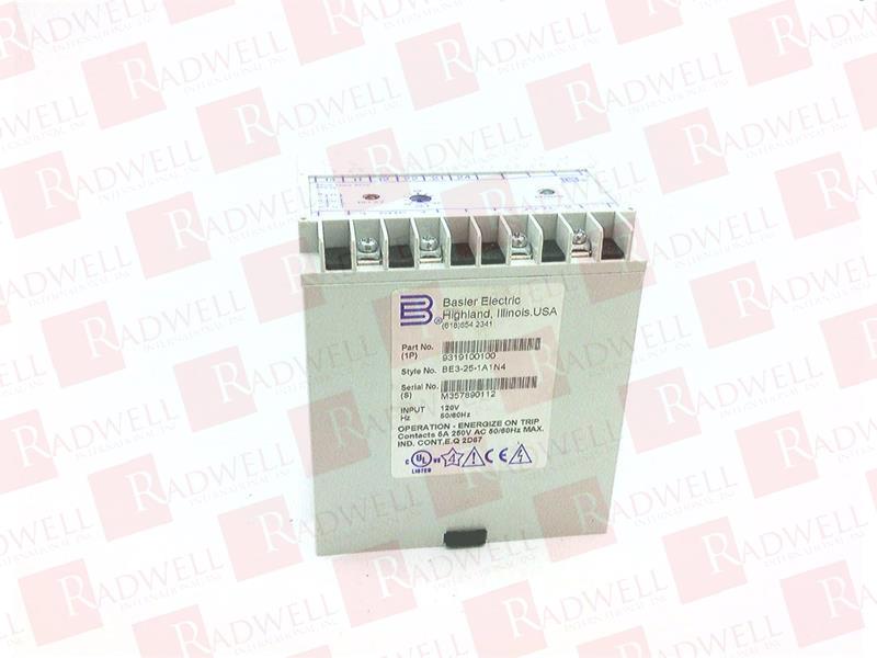 BASLER ELECTRIC BE3-25-1A1N4