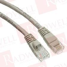 ETHERNET PATCH CABLE, SNAGLESS/MOLDED BOOT, POE COMPLIANT, 7 FOOT, CAT6, GREY COPPER WIRE
