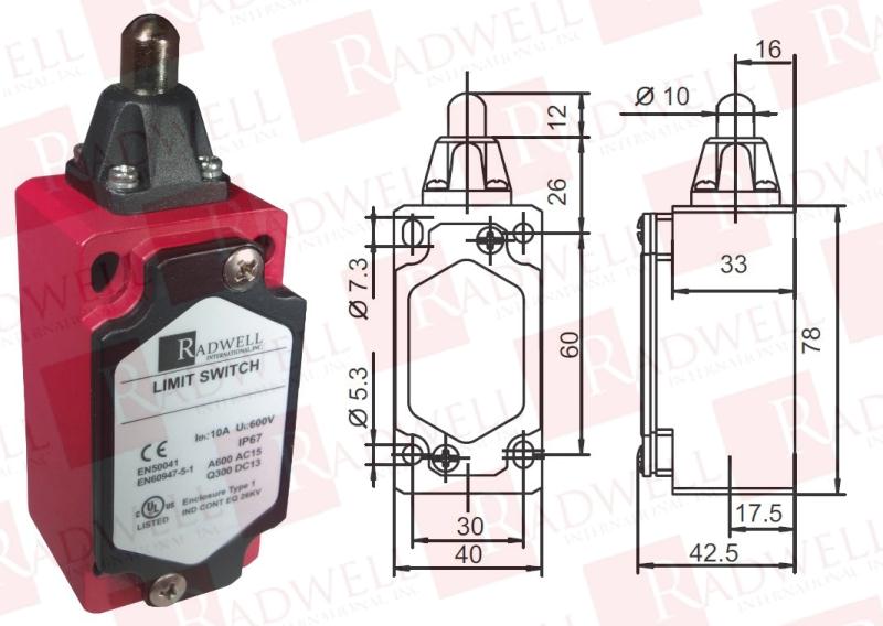 RADWELL VERIFIED SUBSTITUTE E49M11BP1-SUB