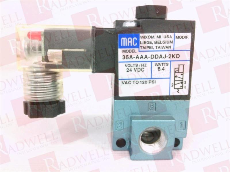 MAC VALVES INC 35A-AAA-DDAJ-2KD