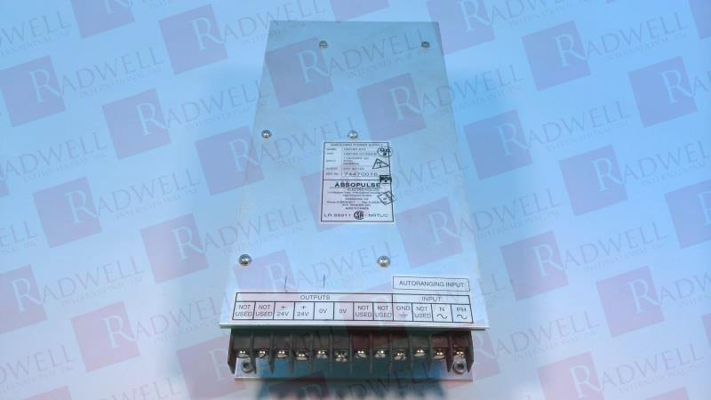  , POWER SUPPLY, 115-230VAC, 5/3AMPS, 50/60HZ INPUT, 24VDC, 12AMPS OUTPUT, PANEL MOUNT, SCREW TERMINALS