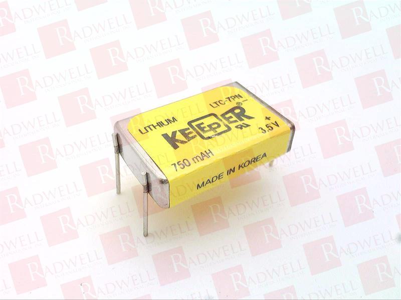 BATTERY, LITHIUM, 3.5V, 750MAH, 4 PIN THRU HOLE