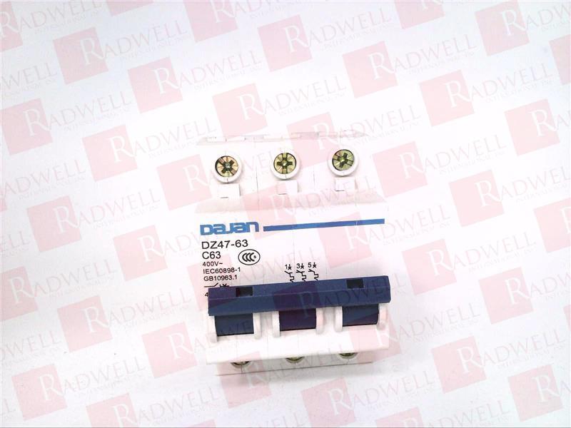  , CIRCUIT BREAKER, 63 AMP, 400V, 3-POLE, C CURVE