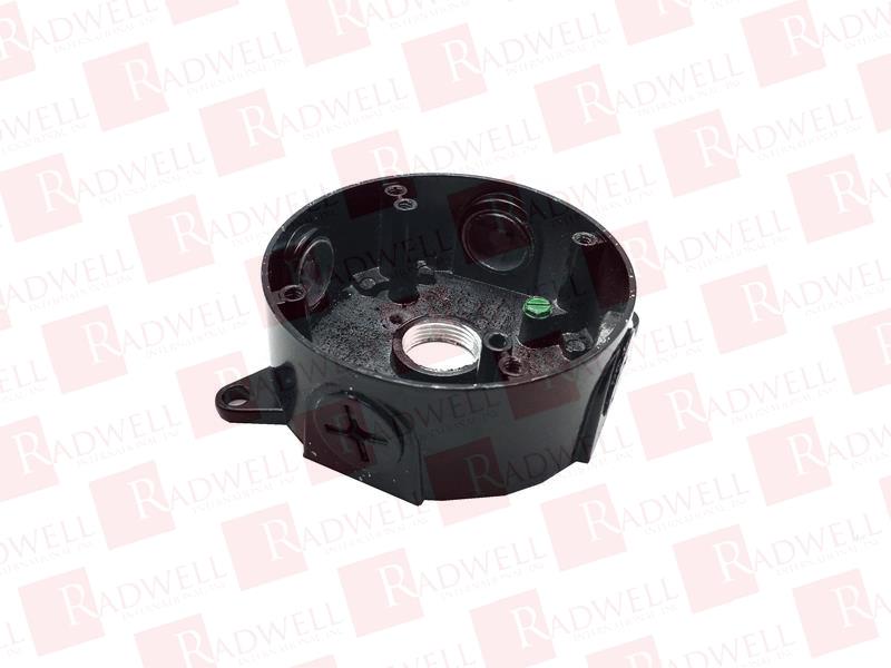 WEATHERPROOF ROUND BOX 3/4" BLACK NO COVER