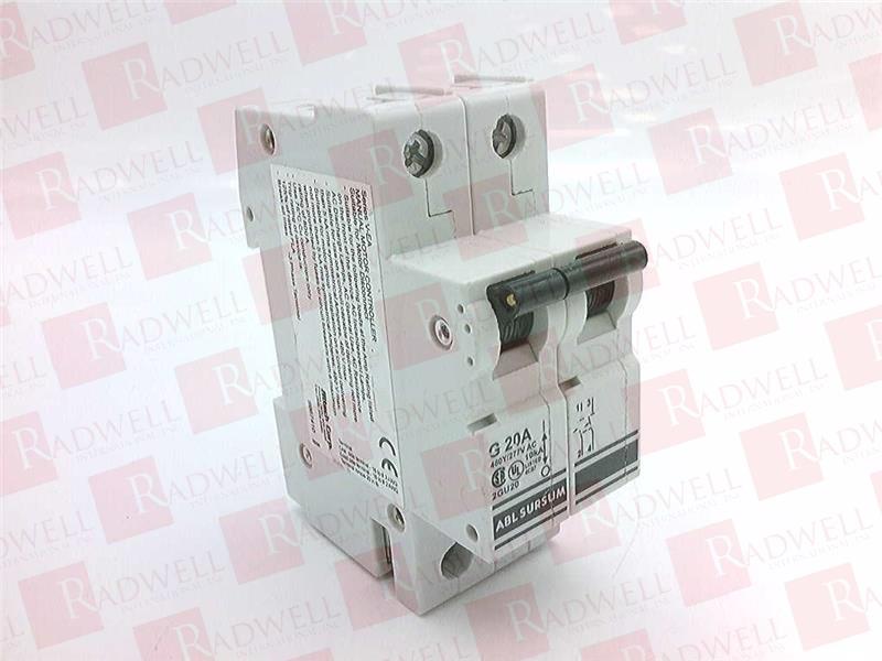  , CIRCUIT BREAKER, 20 AMP, 10 KA, 2 POLE, DIN RAIL MOUNT