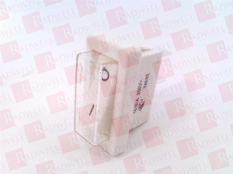 ROCKER SWITCH, ON-OFF, I - O MARKINGS, BLACK ON WHITE, WHITE BEZEL, 2 TERMINALS, CLEAR PVC CAP, 16(4)AMP 250VAC, 15AMP 125VAC, 7.5AMP 250VAC