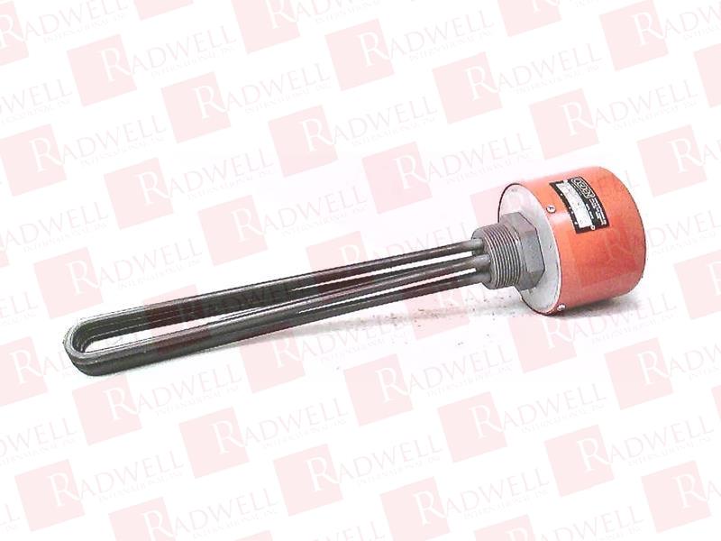 , HEATER, 3 ELEMENTS, 2-1/2 INCH NPT, 3 PHASE, CONTROL VOLTAGE 480 VOLT, 3 KILOWATT, 24-5/8 INCH LENGTH, IMMERSION, LIQUID FUEL FIRED