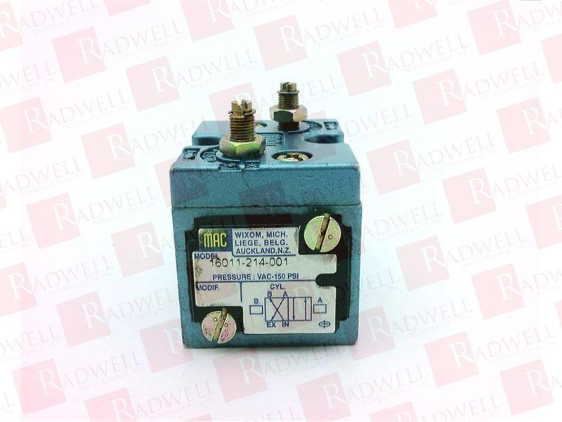 MAC VALVES INC 16011-214-001
