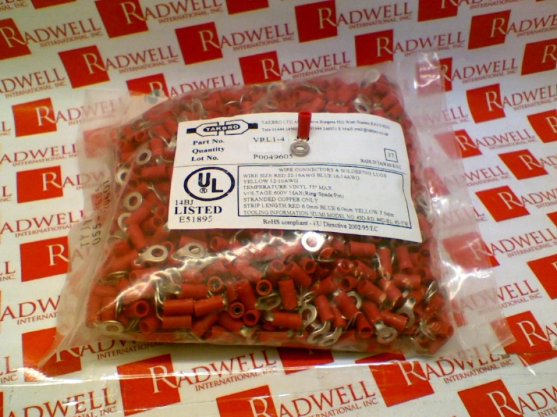 RING CONDUCTOR FLARED ENTRY VINYL 0.5-1.5MM EACH
