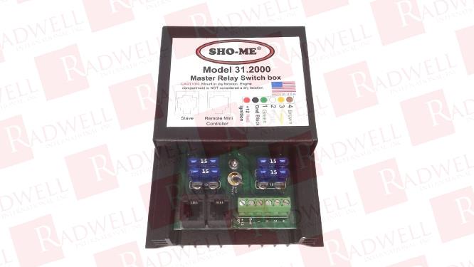  , MASTER RELAY BOX, REPLACEMENT RELAY BOX, 6 POSITION TERMINAL STRIP, REMOTE MINI CONTROLLER/SLAVE PORTS, 12 VOLTAGE INPUT, 15 AMPS, WALL MOUNT